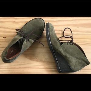 Donald J Pliner Olive Suede Bootie